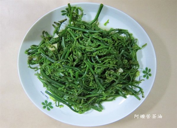 苦茶油炒蕨菜(过猫菜/过沟菜)